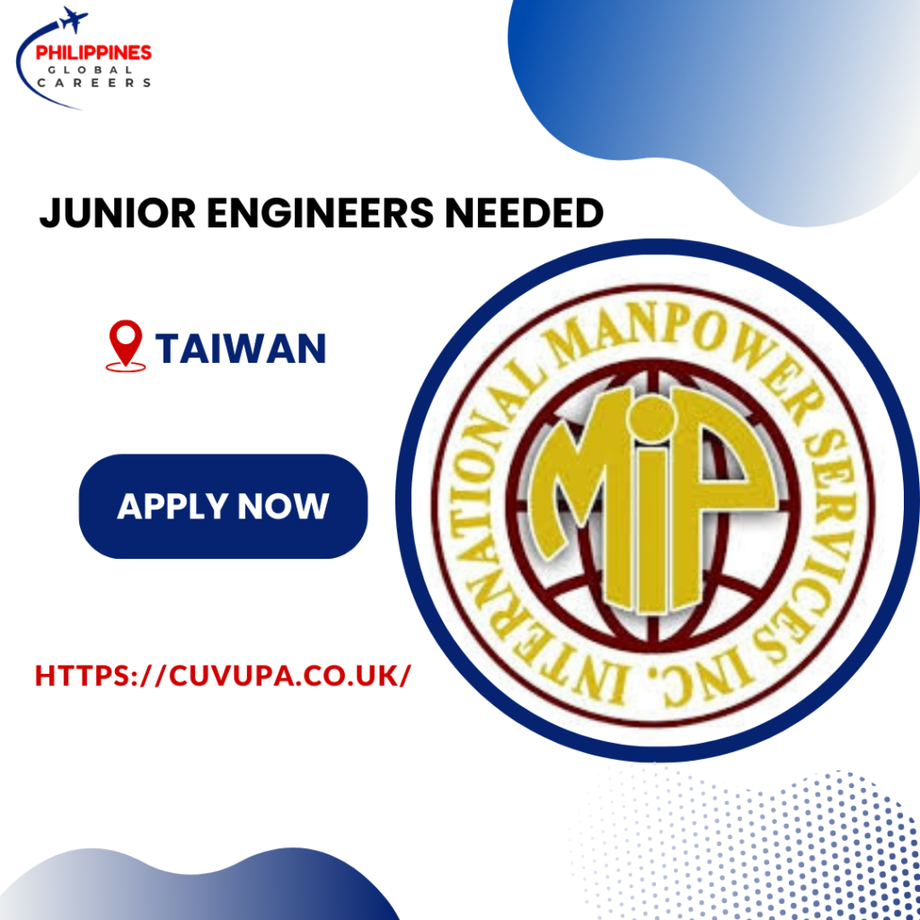 Junior Engineers Needed in Taiwan