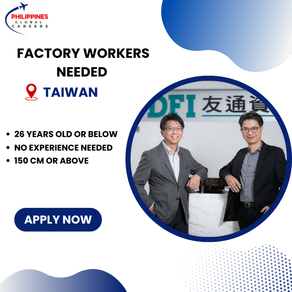 Factory Workers Needed for DFI (Diamond Flower Inc.)